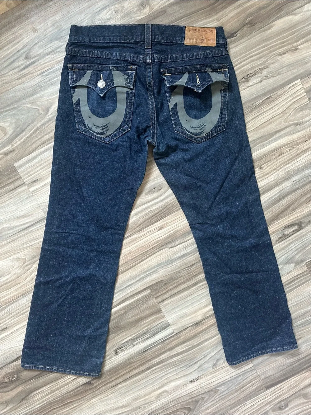 True Religion Dark Blue Straight Leg Jeans